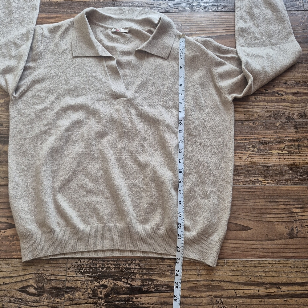 Faherty Jackson Poli Sweater Oatmeal Heather Womens XXL - Picture 6 of 7